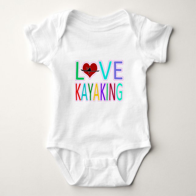 Kärlek som Kayaking Tee (Framsida)