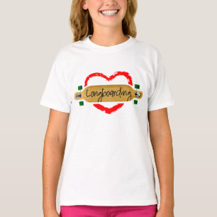kärlek som longboarding t shirt