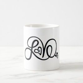 Kärlek som märker muggen kaffemugg