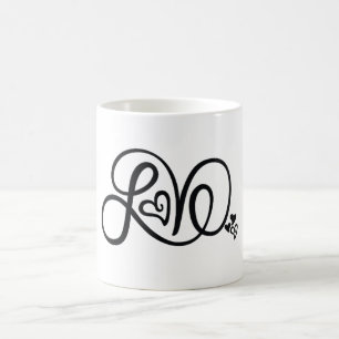 Kärlek som märker muggen kaffemugg