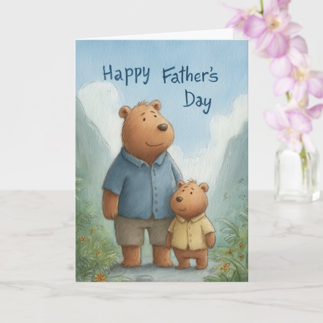 Kärlek som ökar Far:s dagskort Kort (Orkide)