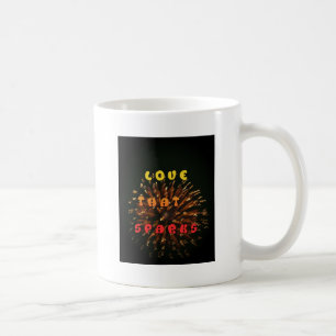 Kärlek som sparar Abstrakt Art Design-utskrift Kaffemugg