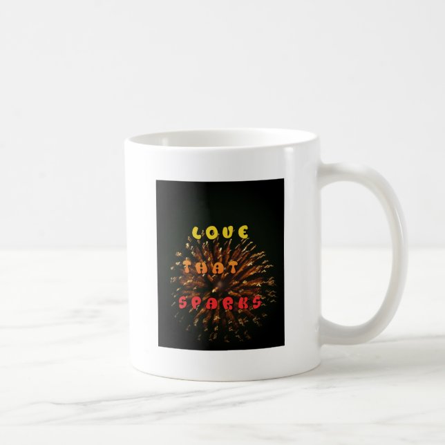 Kärlek som sparar Abstrakt Art Design-utskrift Kaffemugg (Höger)