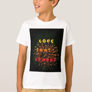 Kärlek som sparar Abstrakt Art Design-utskrift Tee