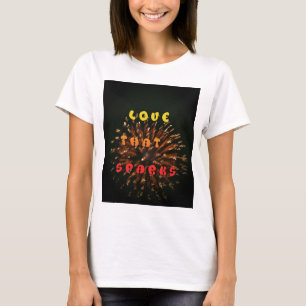 Kärlek som sparar Abstrakt Art Design-utskrift Tee