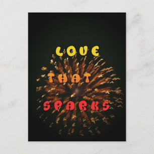 Kärlek som sparar Abstrakt Art Design-utskrift Vykort