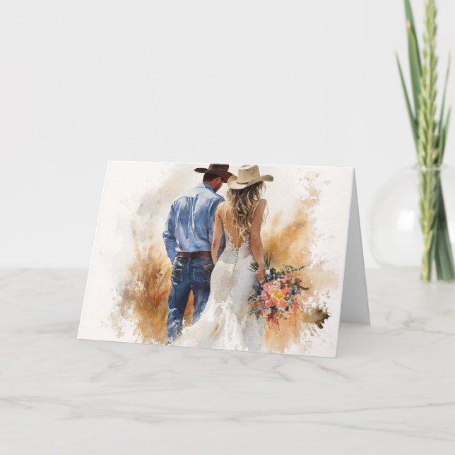 Kärlek som Vast som Open Range Kort (Framsida)