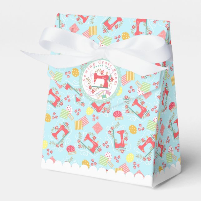 Kärlek sömmar blått presentaskar (Framsidan Sidan)