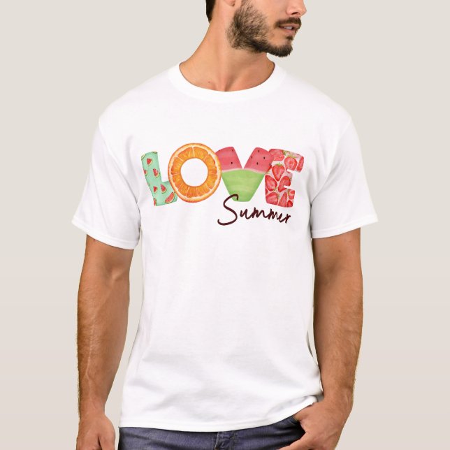 Kärlek sommar t shirt (Framsida)