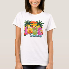 Kärlek sommar t shirt