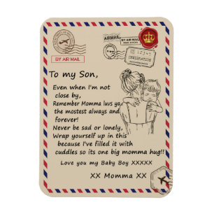Kärlek Son Brev till min dotter Kärlek du Pojke Magnet