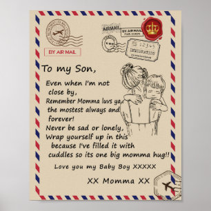 Kärlek Son   Brev till min dotter Kärlek du Pojke Poster