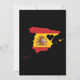 Kärlek Spanien ger Pridet Heart från Spanien Inbjudningar
