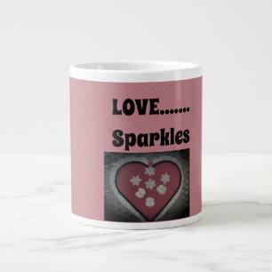 Kärlek....Sparklor Jumbo Mugg