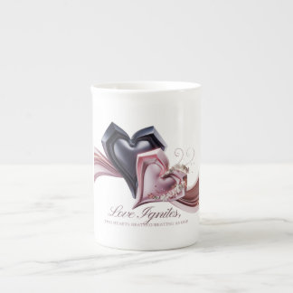 Kärlek Sparks Drink Mugg Benporslin Mugg