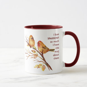 Kärlek SPARROW FAMILY så mycket jag Roligt Quote M Mugg