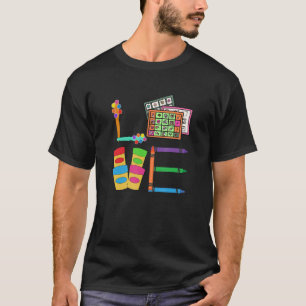 Kärlek Sped Teacher Neurodiversity Speciell Educat T Shirt