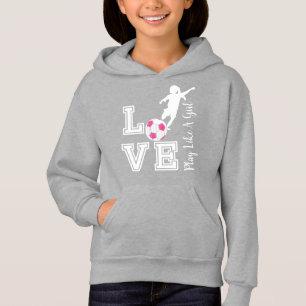 Kärlek - Spela som en flicka - Rosa Tee