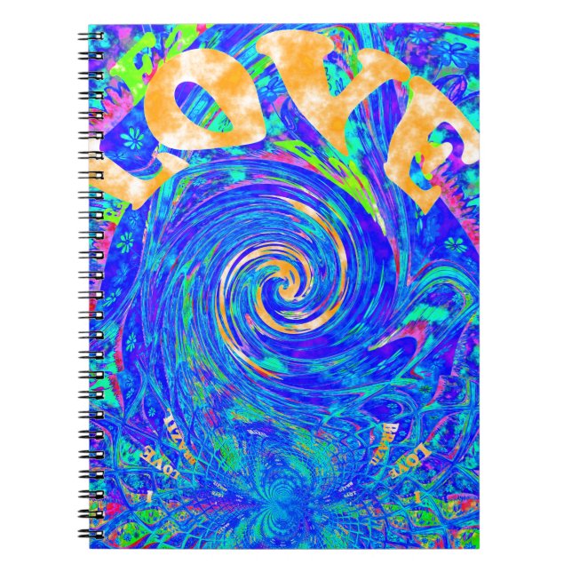 Kärlek Splush.png Anteckningsbok Med Spiral (Framsidan)