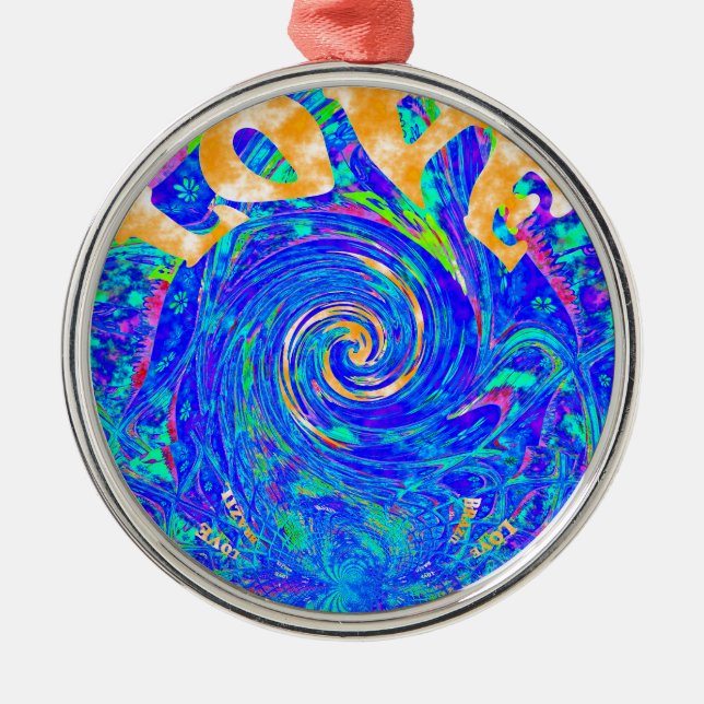 Kärlek Splush.png Julgransprydnad Metall (Framsidan)