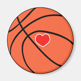 Kärlek sport Basketball Magnet