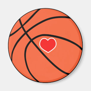 Kärlek sport Basketball Magnet
