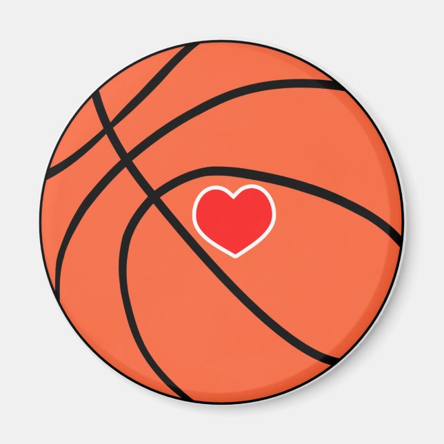 Kärlek sport Basketball Magnet (Framsidan)