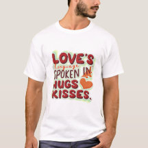 Kärlek Språk som talas i hugs & Kisses