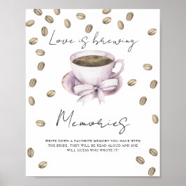 Kärlek sprider minnesmärken med briden poster