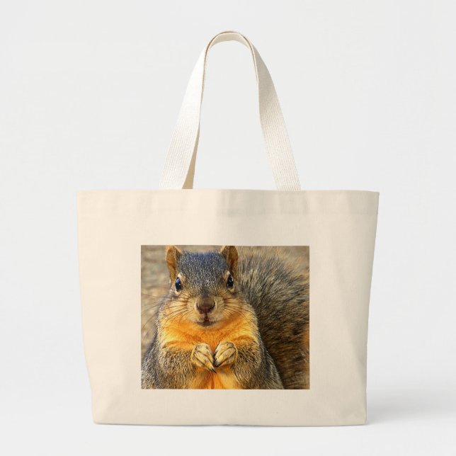 Kärlek Squirrel_ Jumbo Tygkasse (Framsidan)