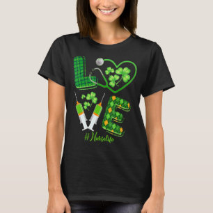 Kärlek St Patrick S Nurse Life Irish Shamrocks Cut T Shirt