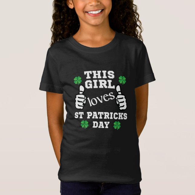 Kärlek St. Patricks Day T Shirt (Framsida)