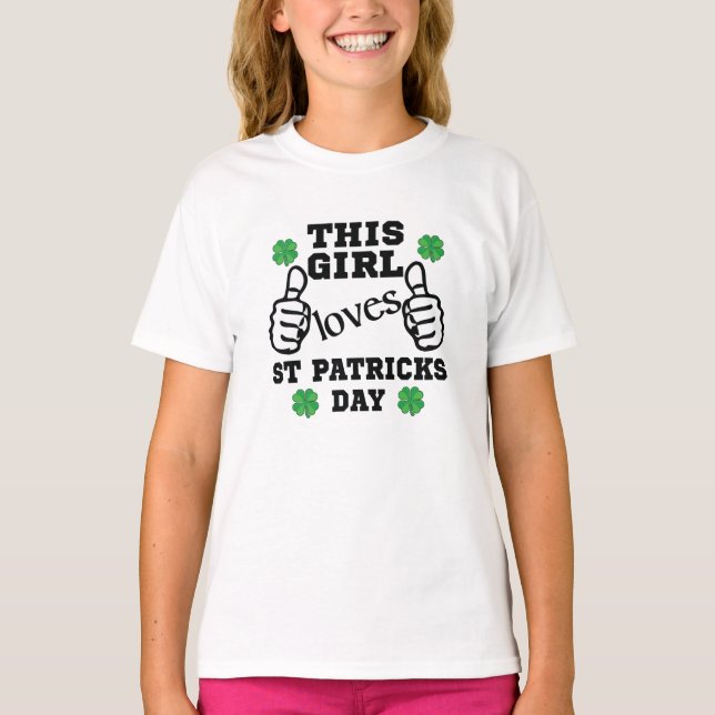 Kärlek St. Patricks Day T Shirt (Framsida)