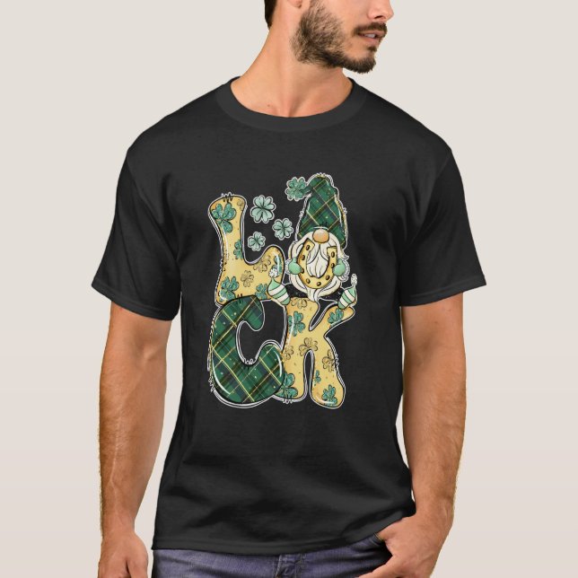 Kärlek St Patricks Day Tomte Lucky C Shamrock Häst T Shirt (Framsida)