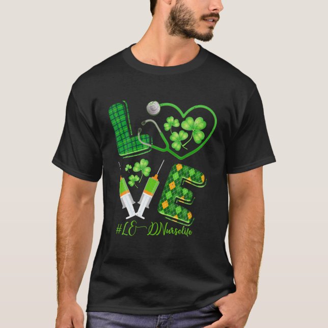 KÄRLEK St. Patrick's L. T Shirt (Framsida)
