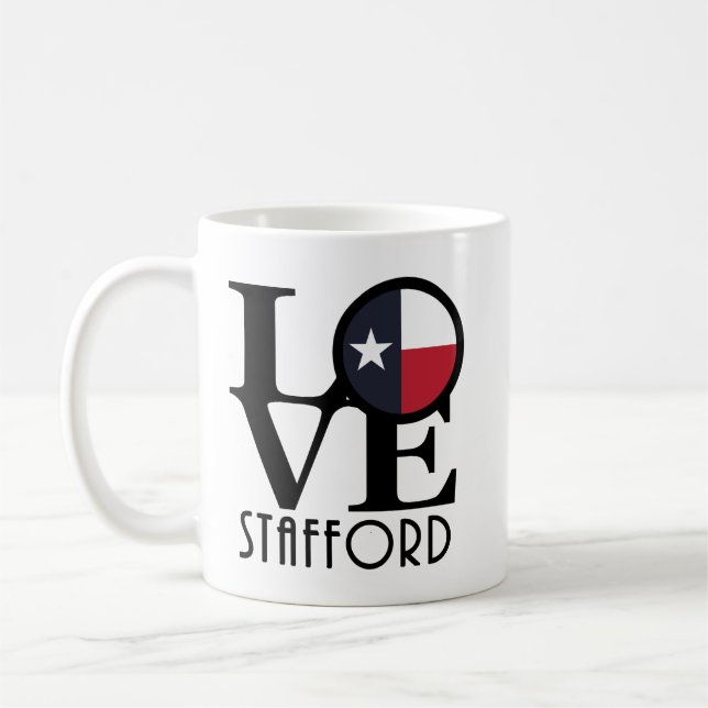 KÄRLEK Stafford Texas 11oz Kaffemugg (Vänster)