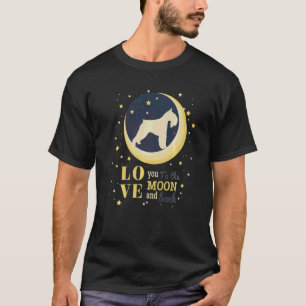 Kärlek Standard Schnauzer Hund till Måne T Shirt