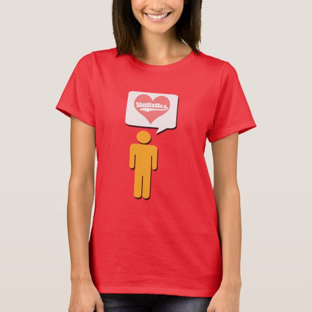 Kärlek statistik t shirt (Framsida)