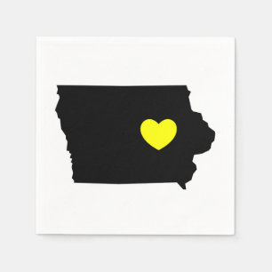 Kärlek statliga Iowa - Hawkeye Pappersservett