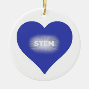 Kärlek"STEM" prydnad Julgransprydnad Keramik