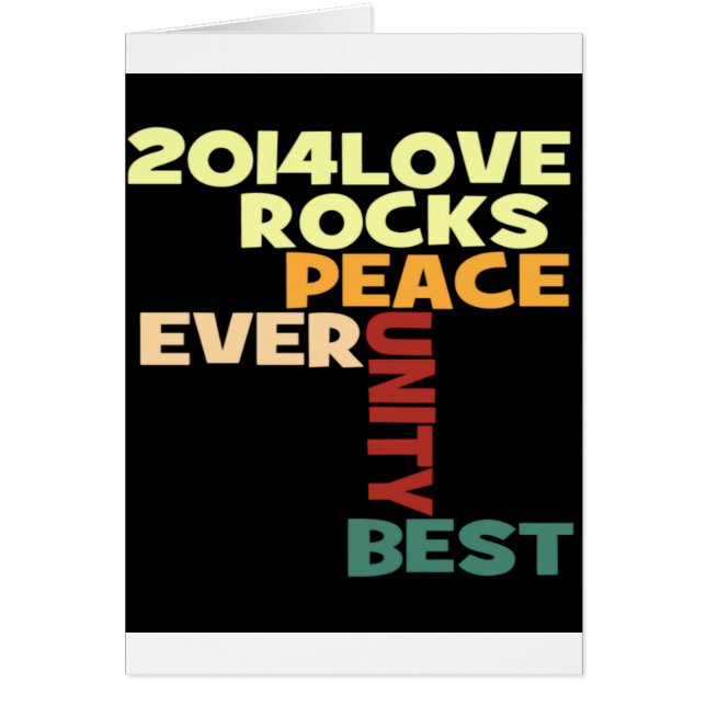 Kärlek Sten Hälsningskort (Framsidan)