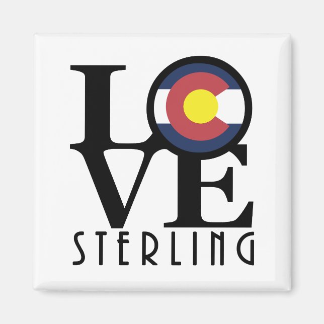 KÄRLEK Sterling Colorado Magnet (Framsidan)