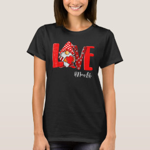 Kärlek Stethoscope Nurse Life Alla hjärtans dag Le T Shirt
