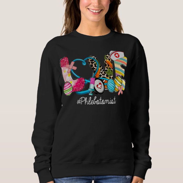 KÄRLEK Stethoscope SCrub Phlebotomist Nurse Life E T Shirt (Framsida)