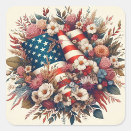 Kärlek Sticker Fyrkantigt Klistermärke