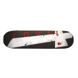 Kärlek stiger ombord old school skateboard bräda 18 cm