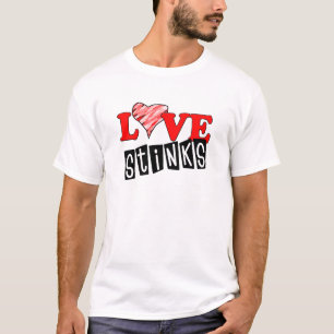 Kärlek Stinkar T-shirts med Valentines-skjortor