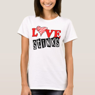 Kärlek Stinkar T-shirts med Valentines-skjortor