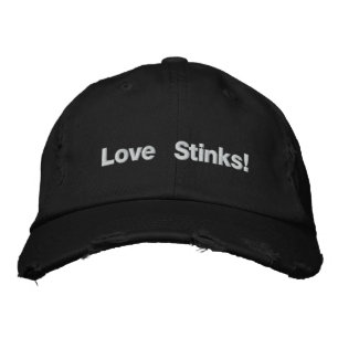 Kärlek Stinks! Broderad keps