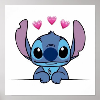 Kärlek Stitch Poster